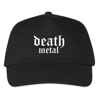Death Metal Tee - Kinder Basecap - Schwarz - Vorne