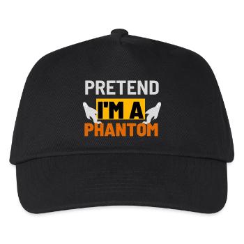 Pretend I'm a Phantom Graphic - Kids’ Baseball Cap - black - Front