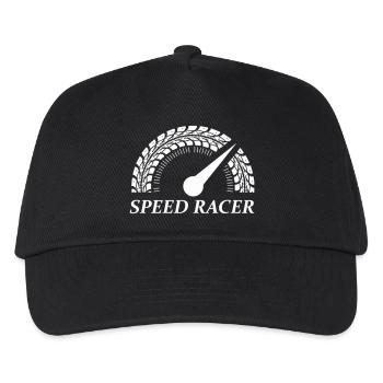 Speed Racer Tire Track - Kids’ Baseball Cap - black - Front