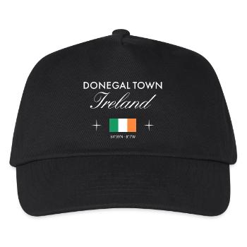 Donegal Town Ireland Coordinates Travel Souvenir - Kids’ Baseball Cap - black - Front
