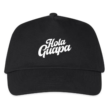 Hola Guapa - Minimalist Spanish Summer Vibes - Kids’ Baseball Cap - black - Front