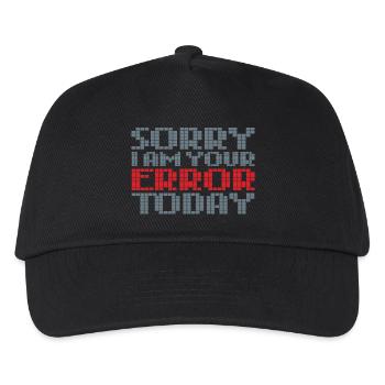 Error - Kids’ Baseball Cap - black - Front