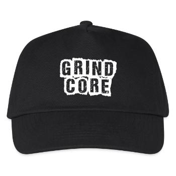 Grindcore Distressed Text - Kids’ Baseball Cap - black - Front