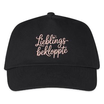 Lieblings bekloppte lustig beste Freundin Humor - Kinder Basecap - Schwarz - Vorne