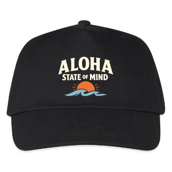 Aloha-Geisteszustand - Kinder Basecap - Schwarz - Vorne