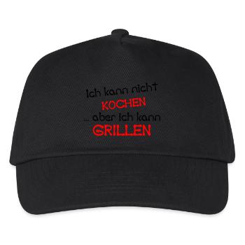 Vous ne pouvez pas cuisiner, mais griller - Casquette de baseball Enfant - noir - Devant