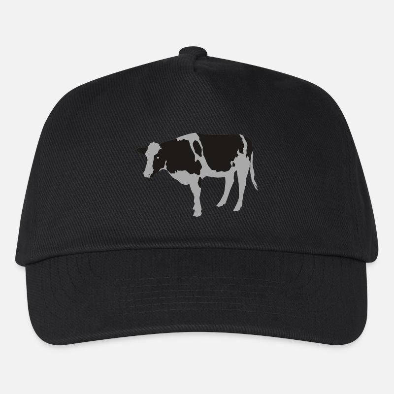 cow - Kinder Basecap - Schwarz