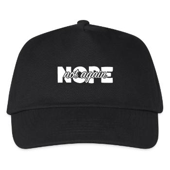 Non, pas encore - Casquette de baseball Enfant - noir - Devant