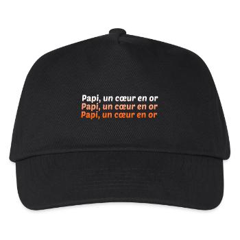 GRANDPA DAD GRANDPA HUMOR GRANDPA JOKE - Kids’ Baseball Cap - black - Front