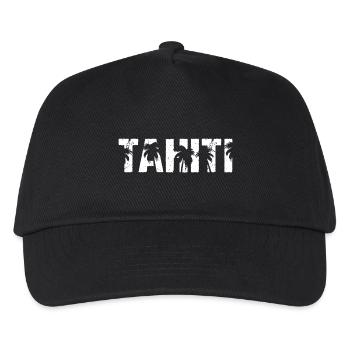 Tahiti Palmen Insel - Kinder Basecap - Schwarz - Vorne