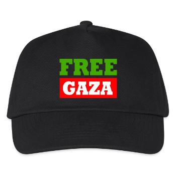 Free gaza - Kinder Basecap - Schwarz - Vorne