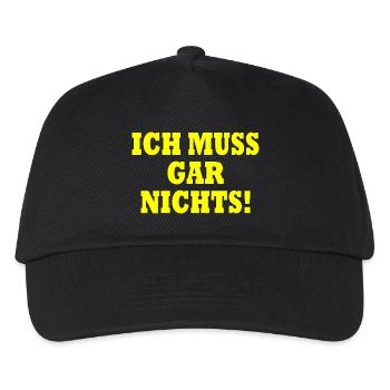 Je n’ai rien à faire - Casquette de baseball Enfant - noir - Devant