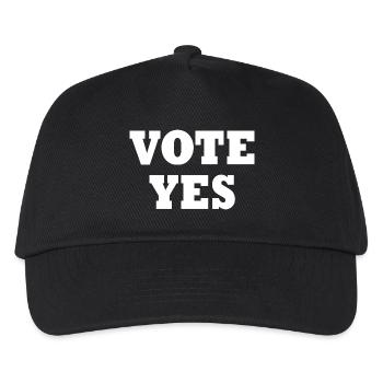 Vote yes - Kinder Basecap - Schwarz - Vorne