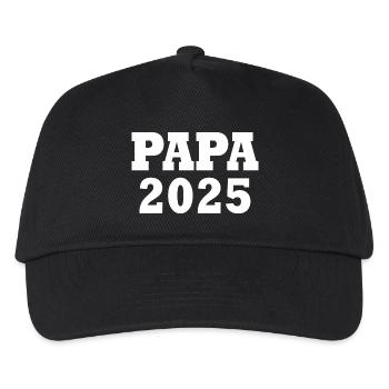 Papa 2025 - Kids’ Baseball Cap - black - Front