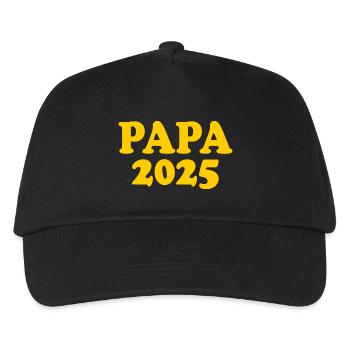 Papa 2025 - Kids’ Baseball Cap - black - Front