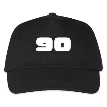 90. 90 YEARS. 90TH ANNIVERSARY. BIRTHDAY 90 YEARS. - Kids’ Baseball Cap - black - Front