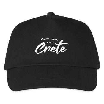 Crete Möwen Kreta Griechenland - Kinder Basecap - Schwarz - Vorne