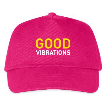 Good Vibrations - Kinder Basecap - Fuchsia - Vorne