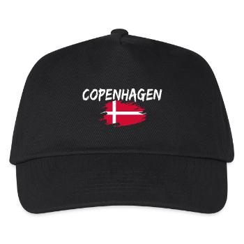Copenhagen Denmark Flag Copenhagen - Kids’ Baseball Cap - black - Front