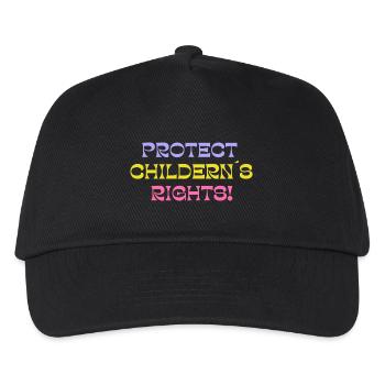 protéger les droits des enfants - Casquette de baseball Enfant - noir - Devant