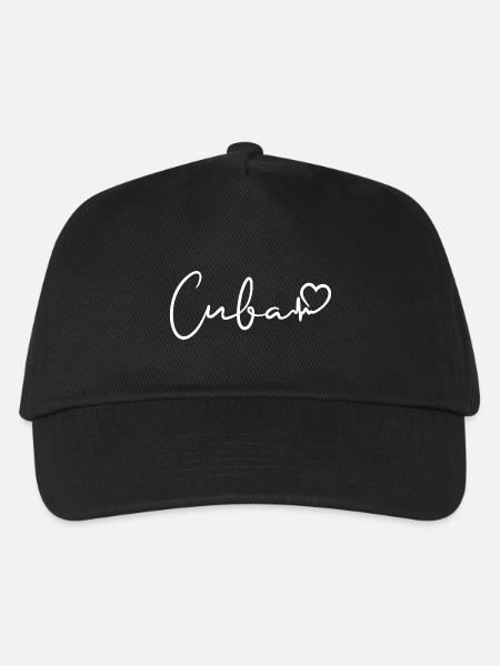 Kuba Herzschlag Cuba - Kinder Basecap - Schwarz