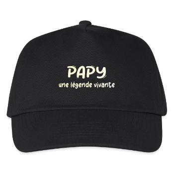 GRANDPA DAD GRANDPA HUMOR GRANDPA JOKE - Kids’ Baseball Cap - black - Front