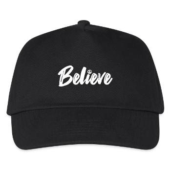 Believe Peace - Kids’ Baseball Cap - black - Front