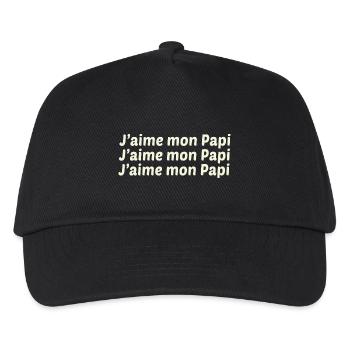 GRANDPA DAD GRANDPA HUMOR GRANDPA JOKE - Kids’ Baseball Cap - black - Front