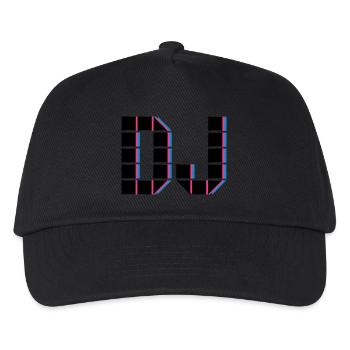 DJ - Kinder Basecap - Schwarz - Vorne