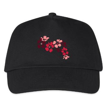 flowers - Kids’ Baseball Cap - black - Front