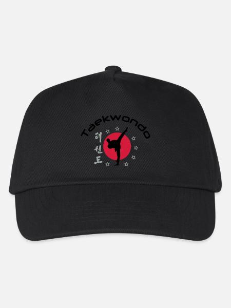 taekwondo_3 - Kinder Basecap - Schwarz