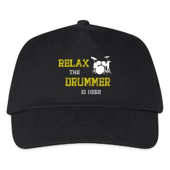 Relax Drummer - Kids’ Baseball Cap - black - Front