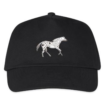 Appaloosa läuft - Kinder Basecap - Schwarz - Vorne