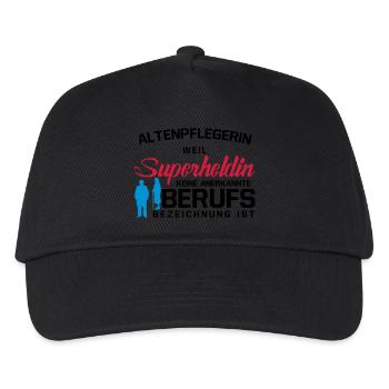 Altenpflegerin - Kinder Basecap - Schwarz - Vorne