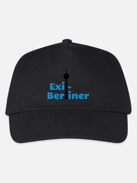 Berlin - Exil-Berliner - Kinder Basecap - Schwarz