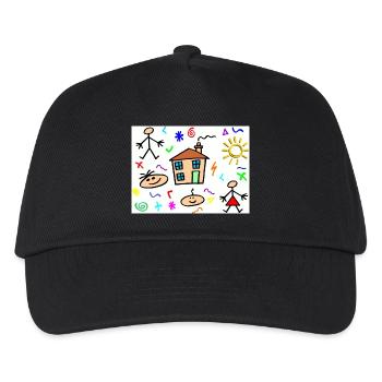 DESSIN ENFANTS - Casquette de baseball Enfant - noir - Devant