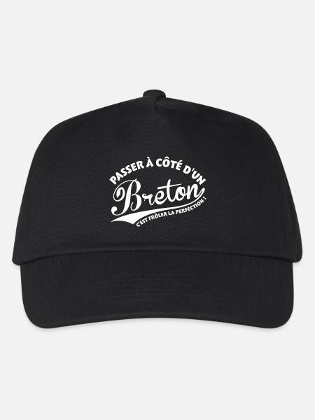 Breton Perfection - Casquette de baseball Enfant - noir