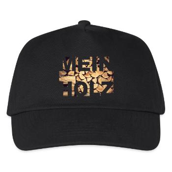 Mein Holz - Kinder Basecap - Schwarz - Vorne