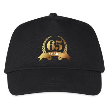 65. Birthday: 65 Years - Kids’ Baseball Cap - black - Front