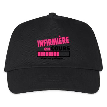 infirmière en cours - Casquette de baseball Enfant - noir - Devant