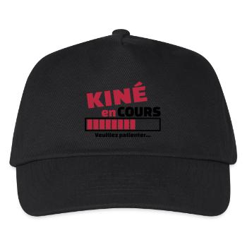 kiné en cours - Casquette de baseball Enfant - noir - Devant