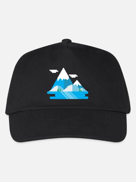 berg - Kinder Basecap - Schwarz