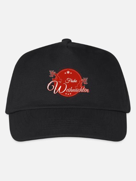 Frohe Weihnachten - Kinder Basecap - Schwarz