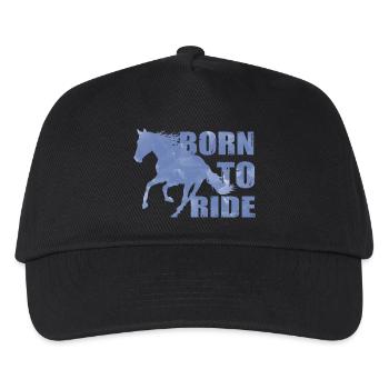 Born To Ride Born To Riding Horse Rider - Kids’ Baseball Cap - black - Front