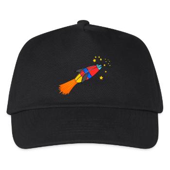 rakete - Kinder Basecap - Schwarz - Vorne