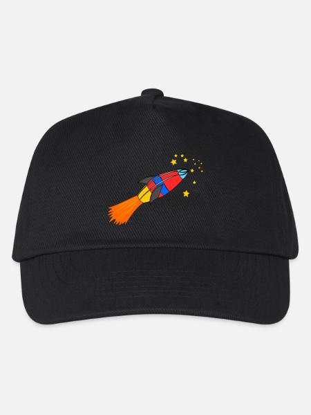 rakete - Kinder Basecap - Schwarz