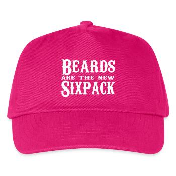Bärte sind die neuen Sixpacks - Kinder Basecap - Fuchsia - Vorne