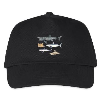 Requins - Requins - Requins - Casquette de baseball Enfant - noir - Devant
