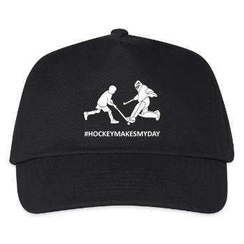 Goalkeeper and player - Kids’ Baseball Cap - black - Front