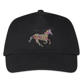 Rainbow Unicorn Sparkles - Kids’ Baseball Cap - black - Front